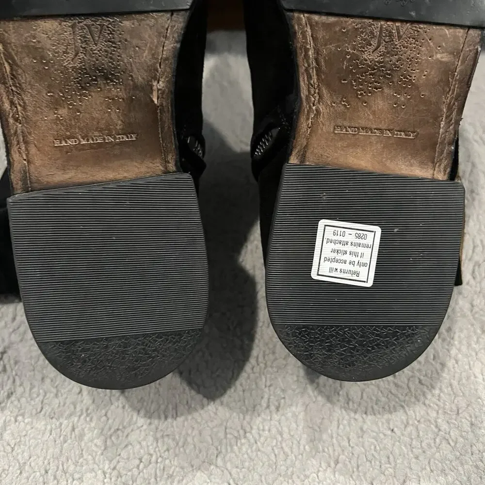 John Varvatos Morrison Sharpei Boots - Black Suede - Size: Men's 10.5